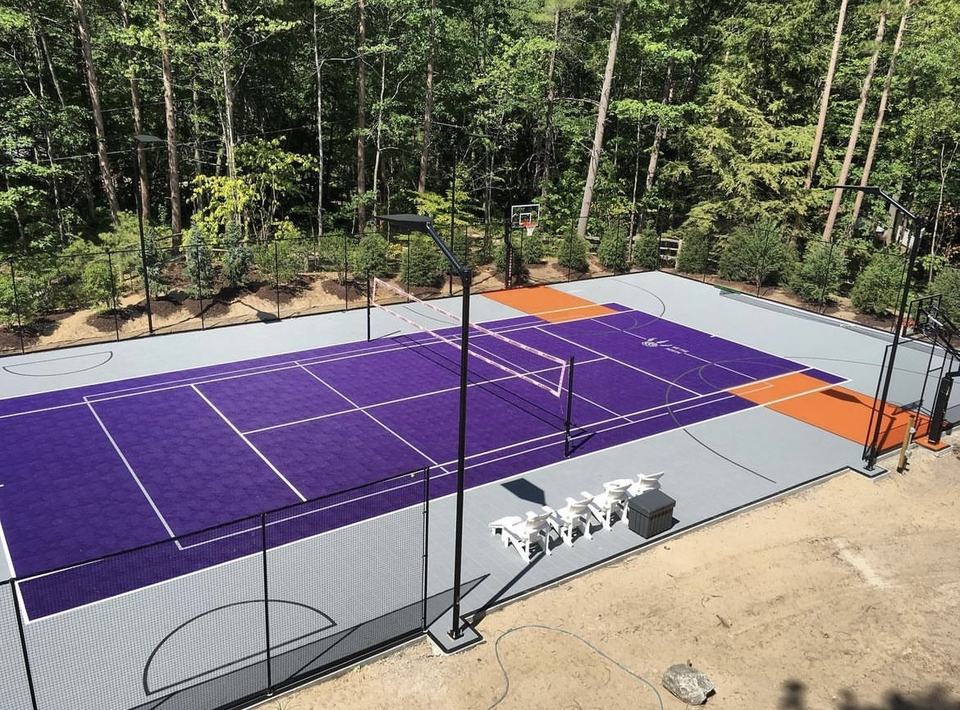 Umweltfreundliche Kunststoff-B – Outdoor Sport Court Tiles Bewertung und Preis
