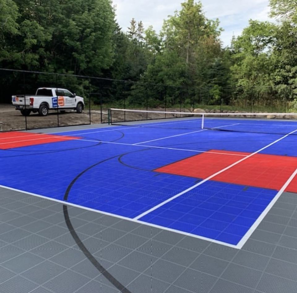 Umweltfreundliche Kunststoff-B – Outdoor Sport Court Tiles Bewertung und Preis